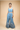 DENIM BLUE WAIST CUTOUT JUMPSUIT WITH THREAD EMBROIDERY